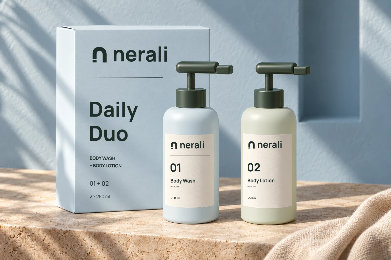 NERALI Body Wash and Body Lotion, the Daily Duo